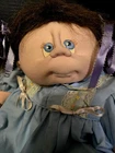 Vintage Cabbage Patch 1984 original signed  Brunette  Blue Eyes  Cynthia Heller