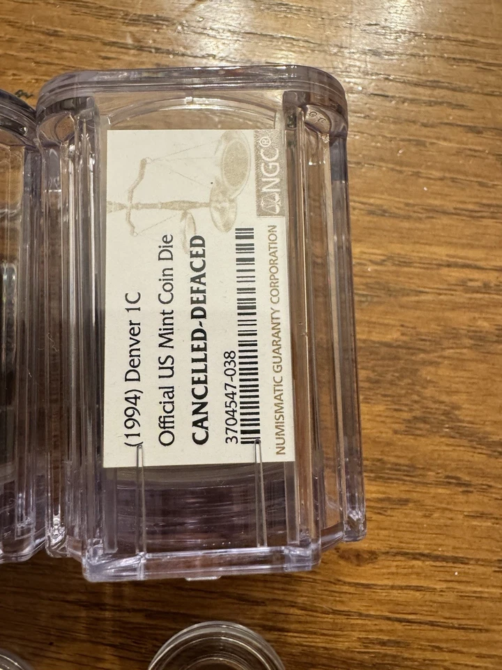 1994 Denver Cancelled US Die Set 25C/10C/1C NGC Encapsulated - Image 2 of 4