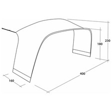 Outwell Wakefield XL Tent Connector -Connects Outwell XL Shelter To Outwell Tent