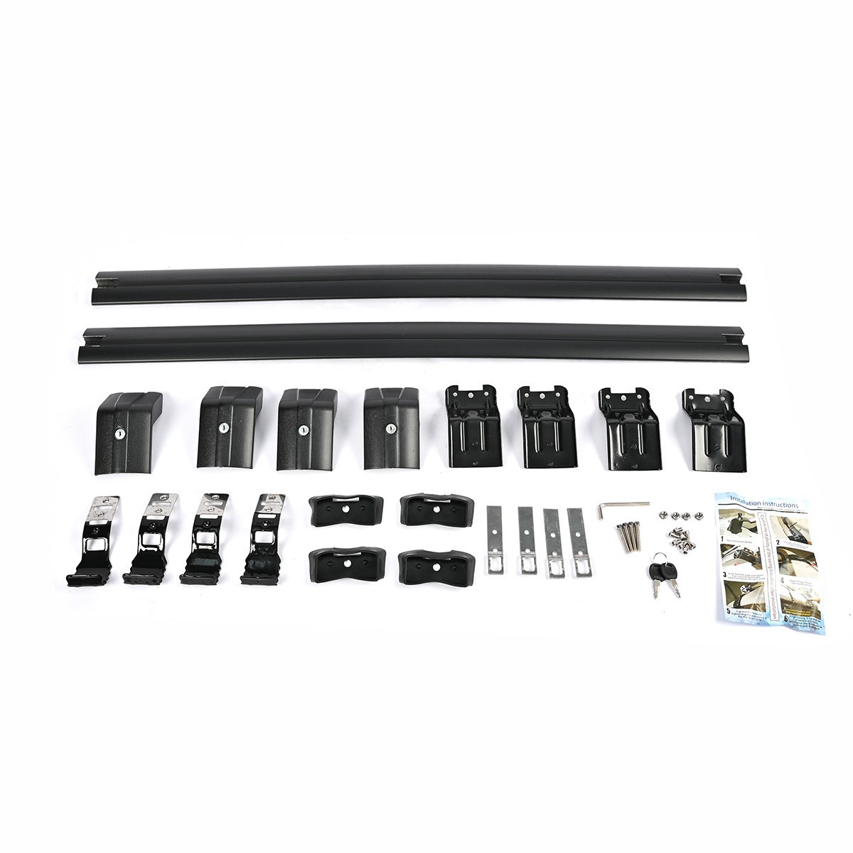 Top Roof Rack Cross Bar Luggage Carrier Black For Dodge Grand Caravan 2008-2020