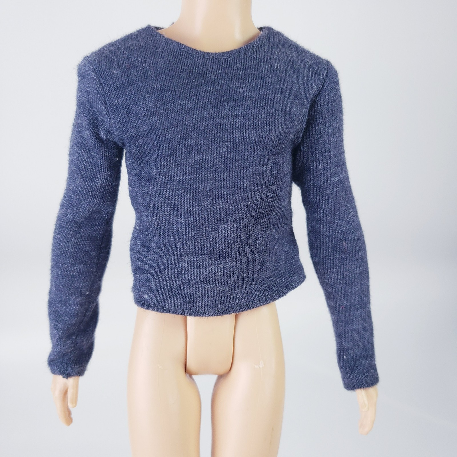 Fashion doll clothing ~ Male Long sleeve Top Shirt Dark Blue