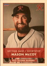 2022 Tacoma Rainiers Choice #12 Mason McCoy Peoria Illinois IL NM Baseball Card