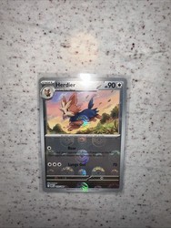 Herdier 075/086 White Flare Master Ball Pattern Holo