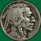1919 Buffalo Nickel Very Fine VF Coin #34675