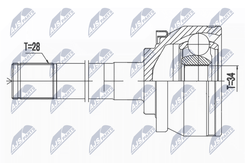Joint Set, Drive Shaft/ Outer Compatible With Hyundai Terracan 01-06 OE Zu Vergl - Image 14