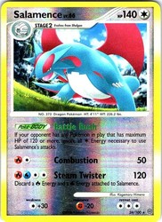 Salamence 24/100 Stormfront Reverse Holo