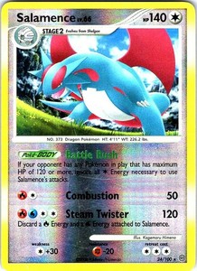 Salamence 24/100 Stormfront Reverse Holo
