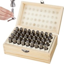 1/8" 3mm Letter and Number Steel Stamp Set 36-PC, A-Z, 0-9 in Wooden Case New