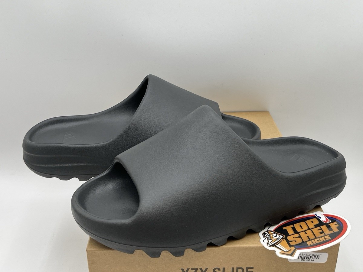 New Adidas Yeezy Slide Onyx 2022 Size 12 Rare Authentic Black