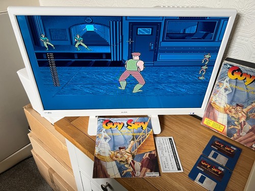 Readysoft Guy Spy Vintage 1993 Amiga Game - Boxed Working -👽👾Retro Gift Idea👾 - Afbeelding 2 van 23