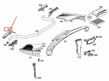 Mercedes-Benz E W213 Air Duct Seal Upper Left A2138310500