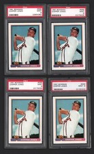 Lot of (4) Chipper Jones Braves HOF 1991 Bowman #569 Rookie Cards Rc PSA 9 Mint