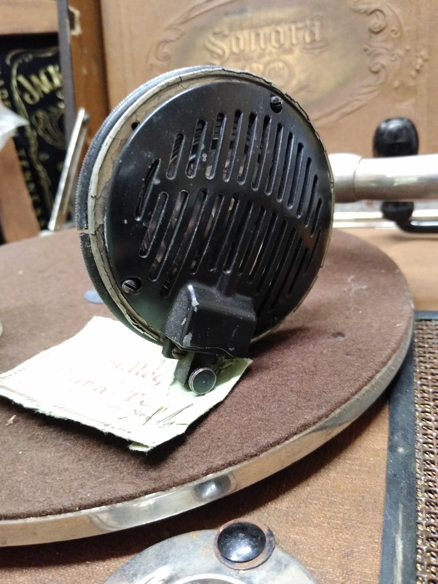 Vtg Antique Sonora Hand Crank Record Player Portable Victrola
