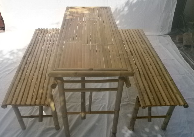 Bambus Bierzelt-garnitur Festzelt-garnitur Gartenmöbel ...
