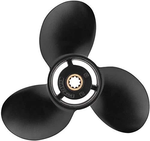10 3/8x13 10 tooth Aluminum Propeller 48-19640A40 For Mercury 9.9/15/18/20/25HP - Picture 3 of 5