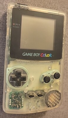 Nintendo Game Boy Color CGB-001 - Clear Skeleton - 100% OEM Tested Works