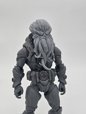 Custom 3d Printed Cthulu Head For Mythic/cosmic Legions 1/12