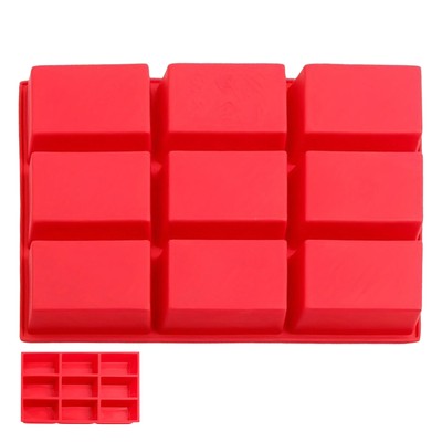 Rectangle Silicone Mold Chocolate Bread Bomb Baking Tray Molds Cake Biscuit 