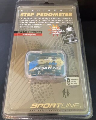 NEW Sportline Electronic  Pedometer 330 Step Counter Easy To Read Display
