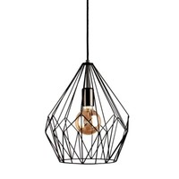 Licht-Trend Bosco Retro Pendelleuchte Im Vintage-Look Pendellampe Schwarz