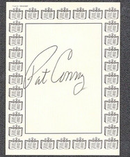 PAT CONROY Signed Autograph 3X4 Inch Bookplate PAT CONROY Signed Autograph 3X4 Inch Bookplate
