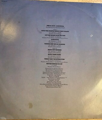 The O'Jays LP Survival Vinyl Record | eBay