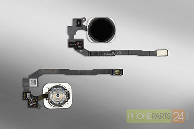 Home Button Flex Kabel iPhone SE / 5S mit Dichtung Gasket Schwarz