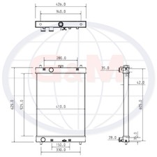 Radiator For Kubota Compact Tractor T436016010 12443