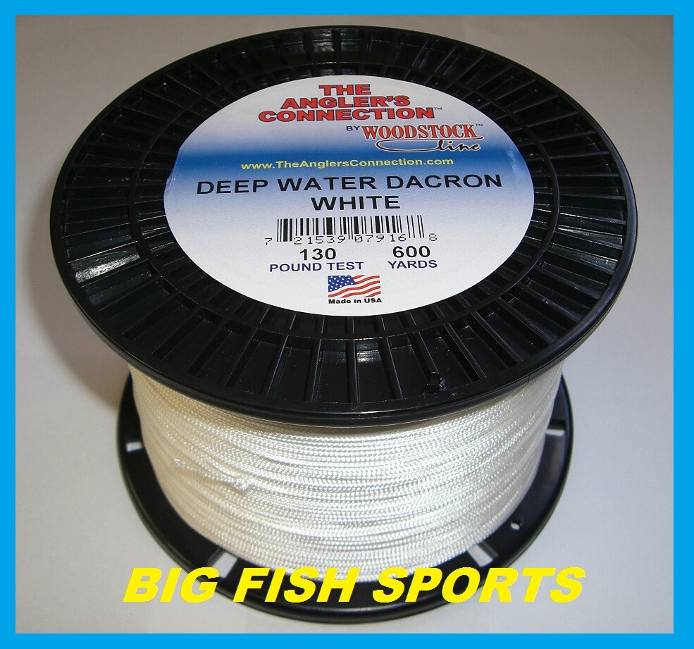 WOODSTOCK BRAIDED IGFA Fishing Line White Color 130lb-600yd NEW