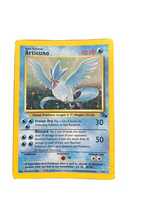 Articuno Pokmon TCG Individual Collectible Card Game Cards for sale - eBay