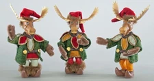 Katherine's Collection Moose Head Chubbies Set Of 3 Into The Woods Tabletop