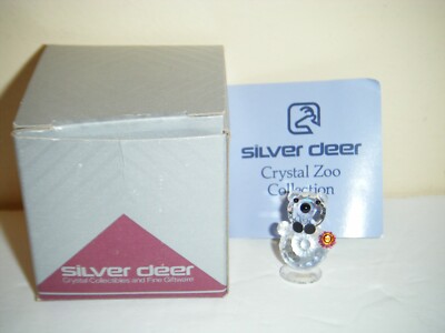 Silver Deer Crystal Zoo ''Beau Bear'' Mini Figurine