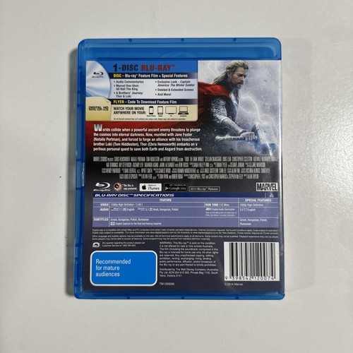 Thor-The Dark World | Blu-ray + Digital Copy (Blu-ray, 2013) - Picture 2 of 5