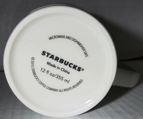 2015 Starbucks Shanghai China Sketched Skyline Coffee Mug 12 FL Oz Rare Souvenir - Picture 10 of 11