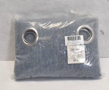 Linen Textured Semi Sheer Curtains 84" x 52" Set Of 2 Panels Sea Mist