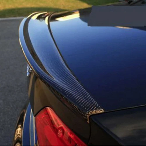 REAR CARBON FIBER Rear Trunk Spoiler Wing Fit for Audi A4 B8 2009-2012 Sedan - Picture 3 of 9