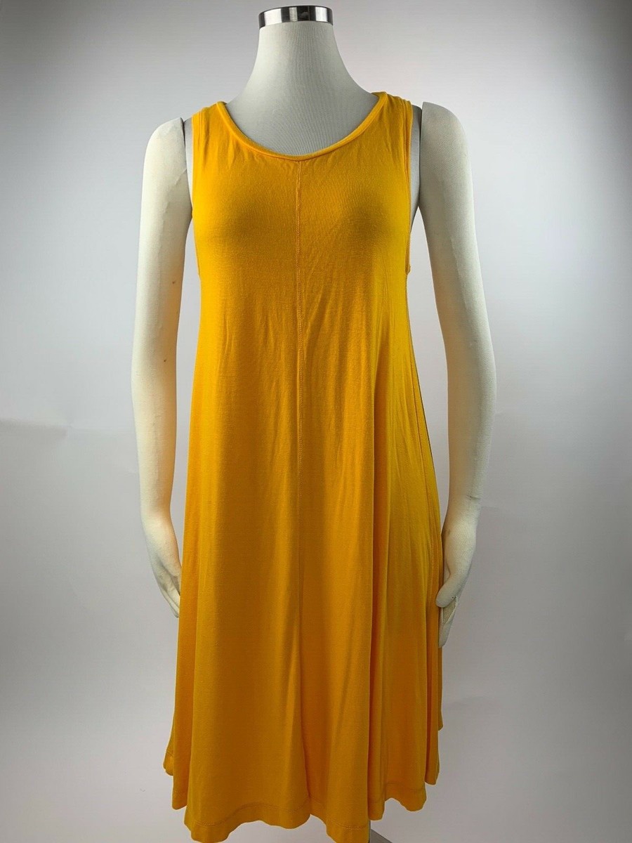 mustard yellow tank dress Ann Taylor Loft Mustard Yellow Tank Stretch Dress Small S Excellent