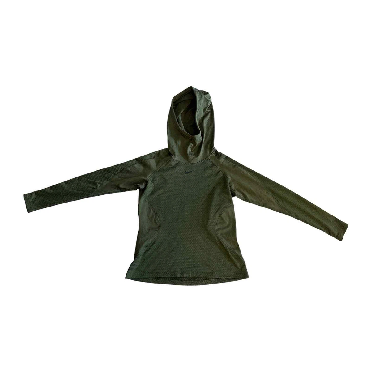 Women L Nike Pro Hyperwarm Hooded Stretch Sweatshirt Training
