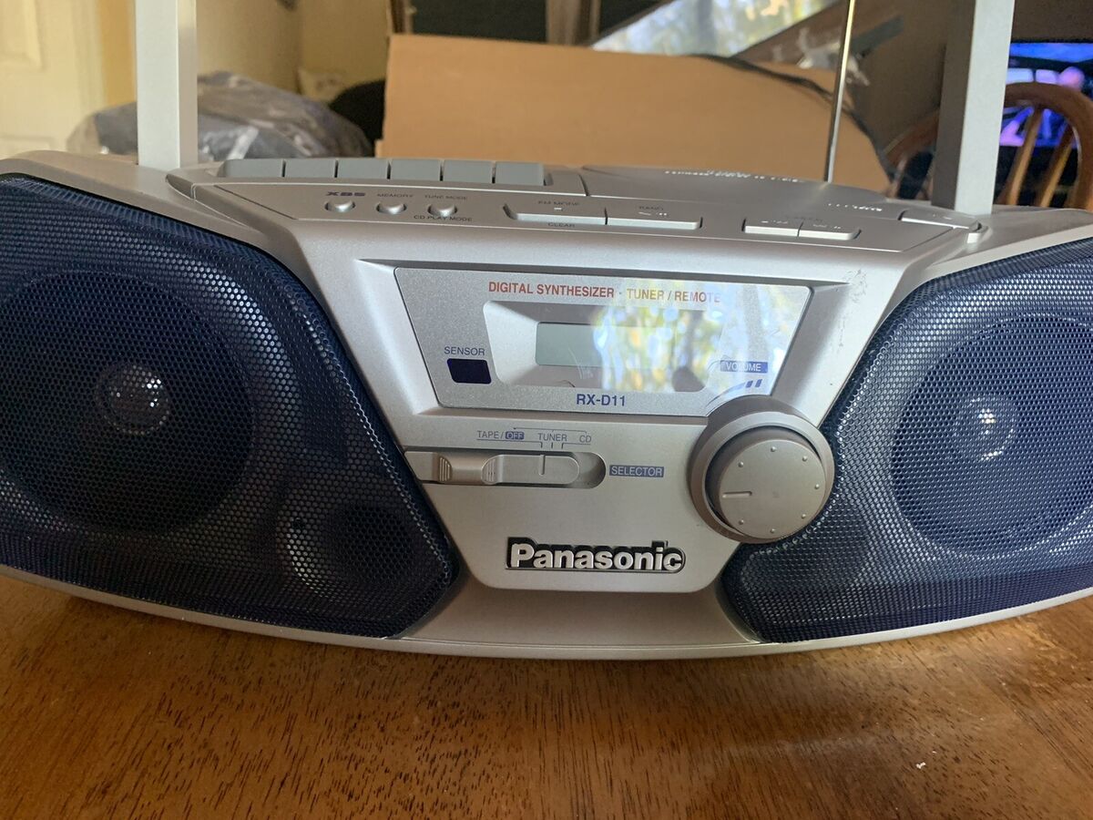 Panasonic RX-D11 Vintage Boombox CD Radio Cassette Player Panasonic RX-D11 Vintage Boombox CD Radio Cassette Player