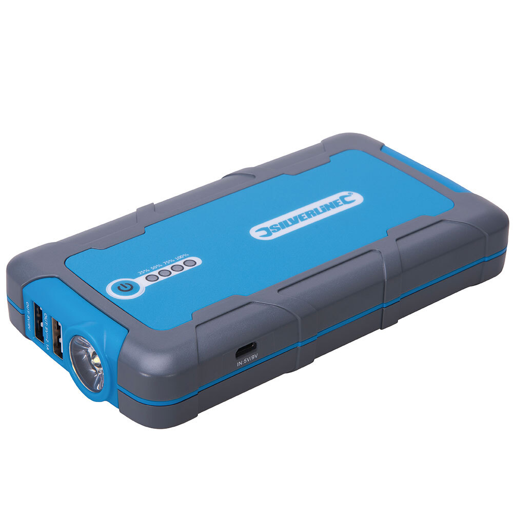Booster de démarrage 12V et batterie externe 6000mAh compacte pour voiture