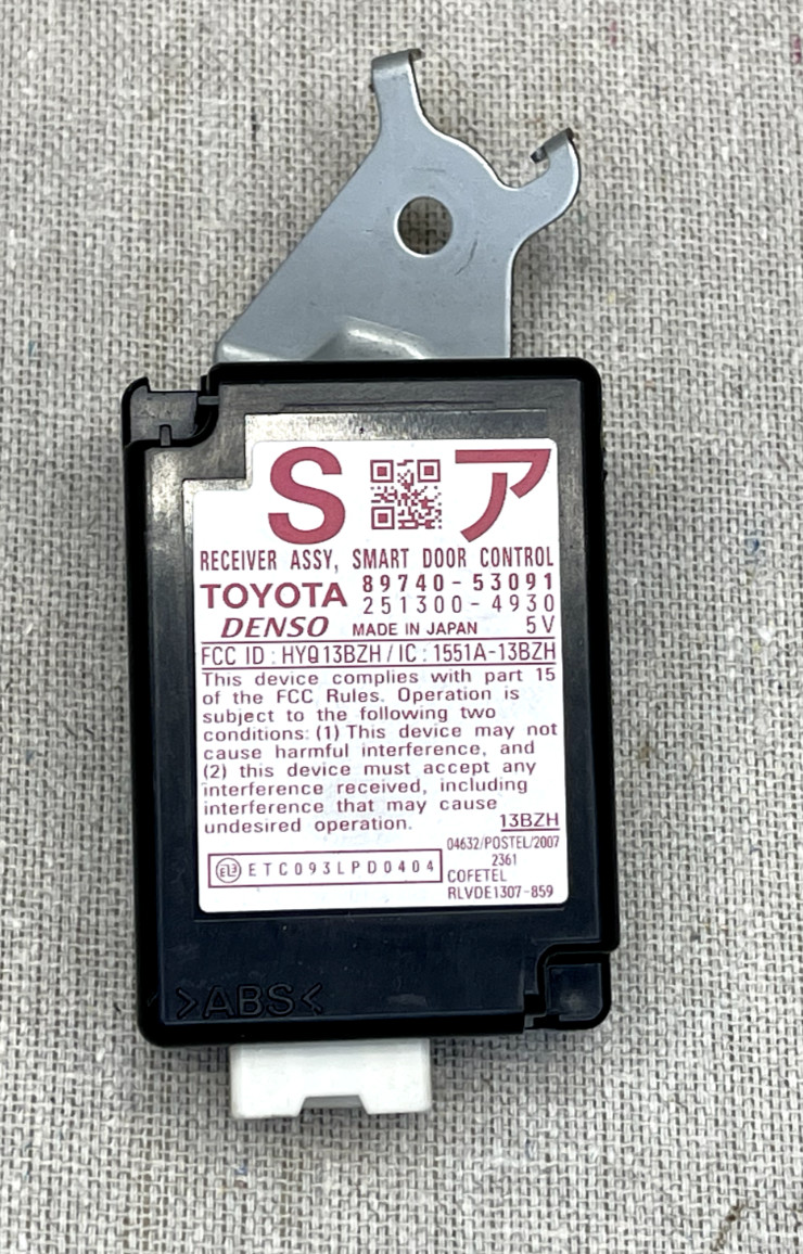 2010-2015 LEXUS IS250C IS350C ISC SMART DOOR CONTROL RECEIVER OEM 89740-53091