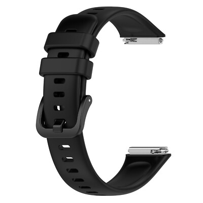 For huawei band7 Replacement Silicone Watch Strap Metal Interface Strap