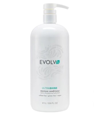 EVOLVh UltraShine Moisture Conditioner, 33.8 Oz New Designed for All Hair Types