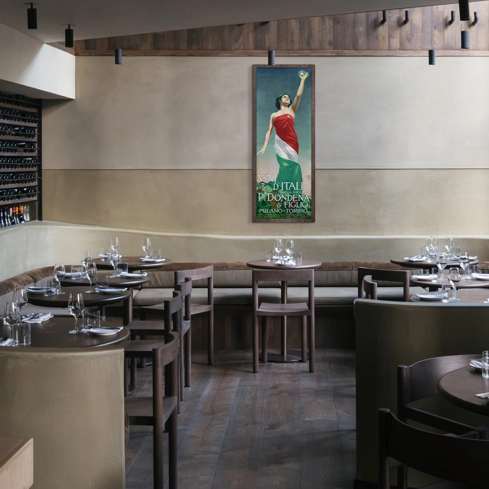 Poster Wines of Italy, 1920 | 17x47" Big size | Vintage Italian ad, Bar wall art - Image 2 of 4