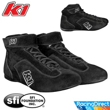 K1 - Challenger SFI-5 Rated Auto Racing Shoes - SFI 3.3/5 Rated Nomex Shoes
