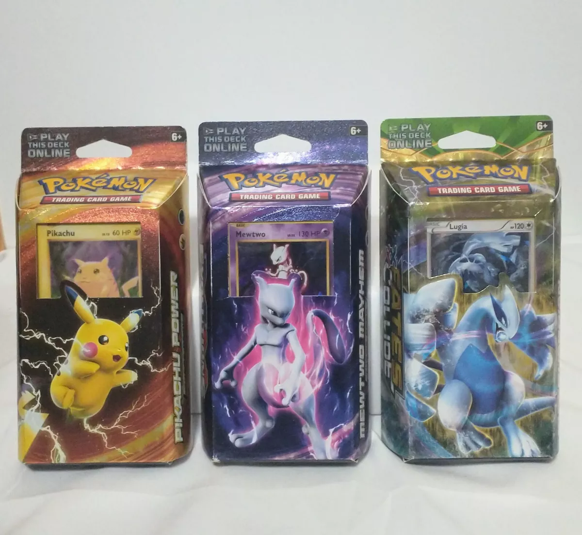  Pokemon Mewtwo & Pikachu XY Evolutions TCG Card Game Decks - 60  Cards Each : Toys & Games