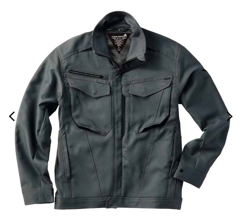 Double M Biz cotton-lined stretch blouson Charcoal Workman FINE