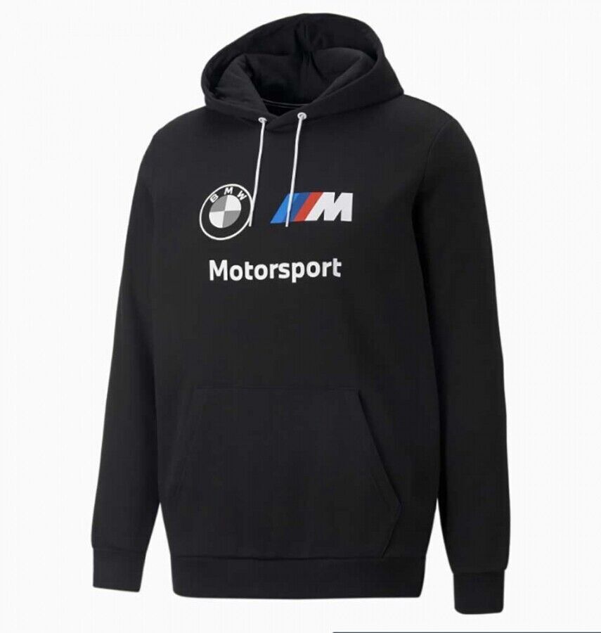 Мужская ФЛИСОВАЯ ТОЛСТОВКА PUMA BMW MMS ESS ЧЕРНОГО ЦВЕТА - 4XL