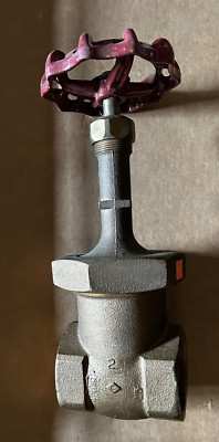 Crane 2'' Brass Gate Valve Cat 634E 300 S 1000 CWP Threaded