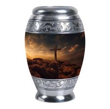 Sunset View With Celtic Cross Urn Ashes Urns for Human Remains